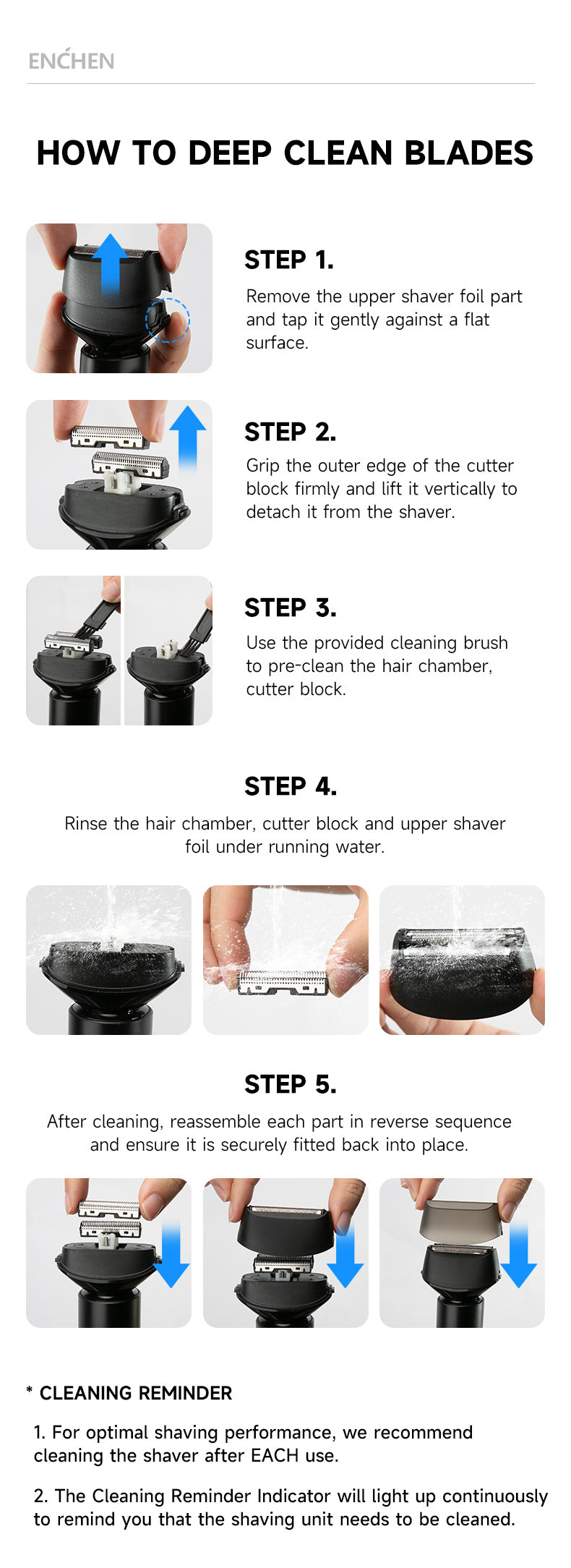 ENCHEN MS001 Foil Shaver Men's Shaver