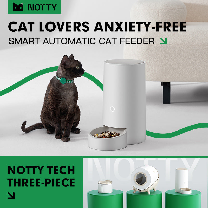 NOTTY High Quality 3.2L Round Meal Automatic Cat Feeder Machine With APP
